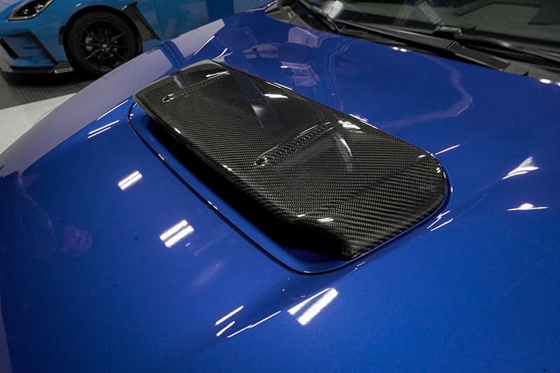 OLM A1 Style CF Hood Scoop Cover - 2022-2025 Subaru WRX