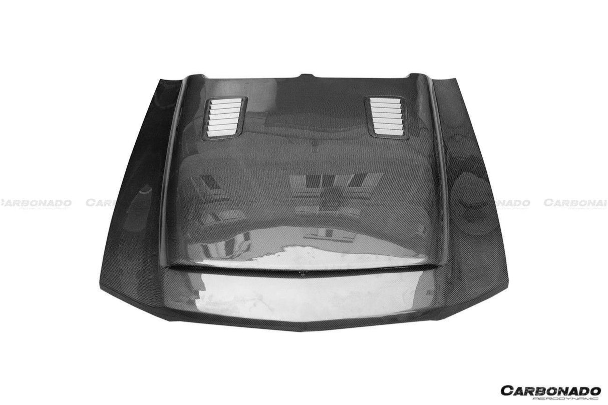 2005-2009 Ford Mustang GT V6 Black Momba BC1 Style Hood