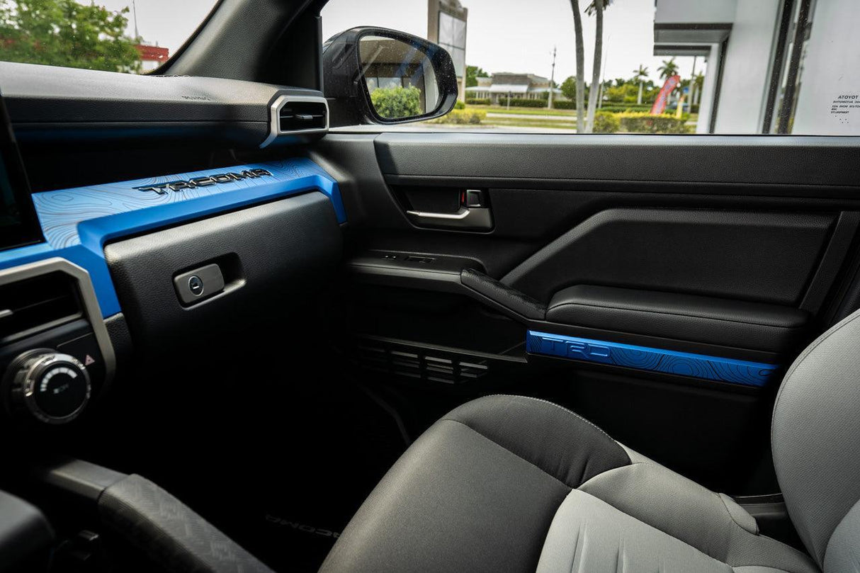 "TRD" Door Topographic Map Overlays - 2024+ Tacoma