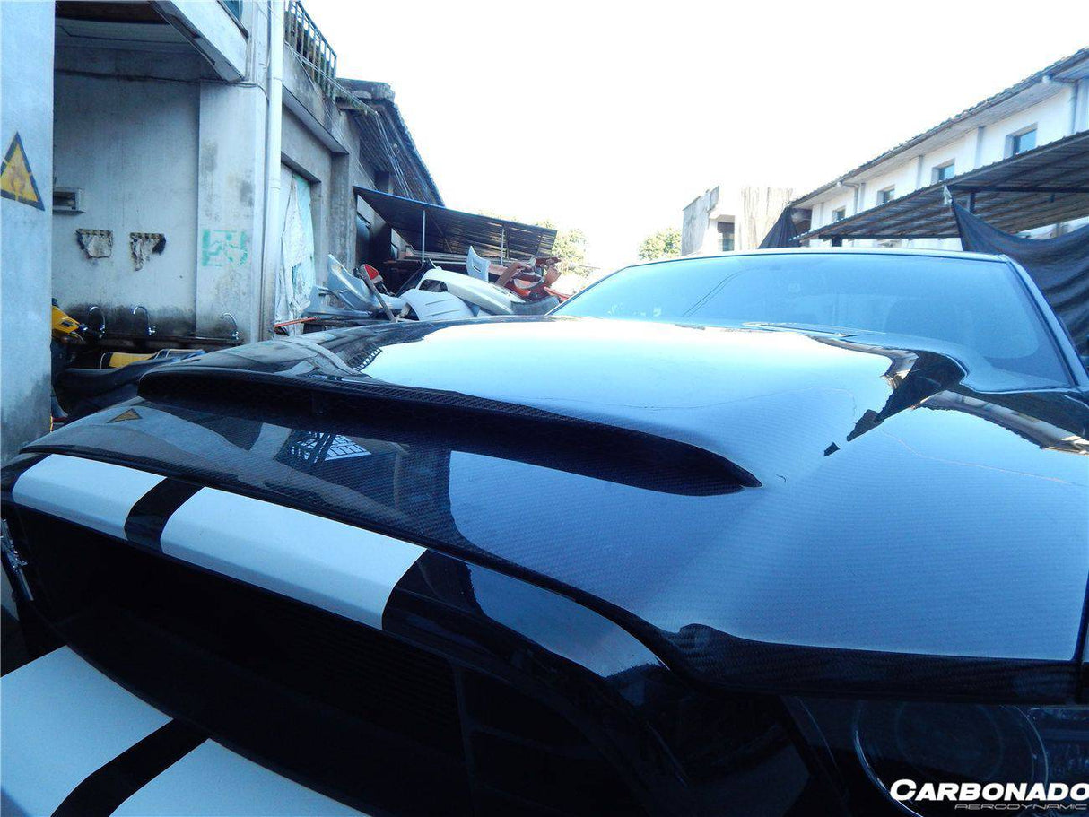 2010-2014 Ford Mustang GT500 Black Momba BC1 Style Hood