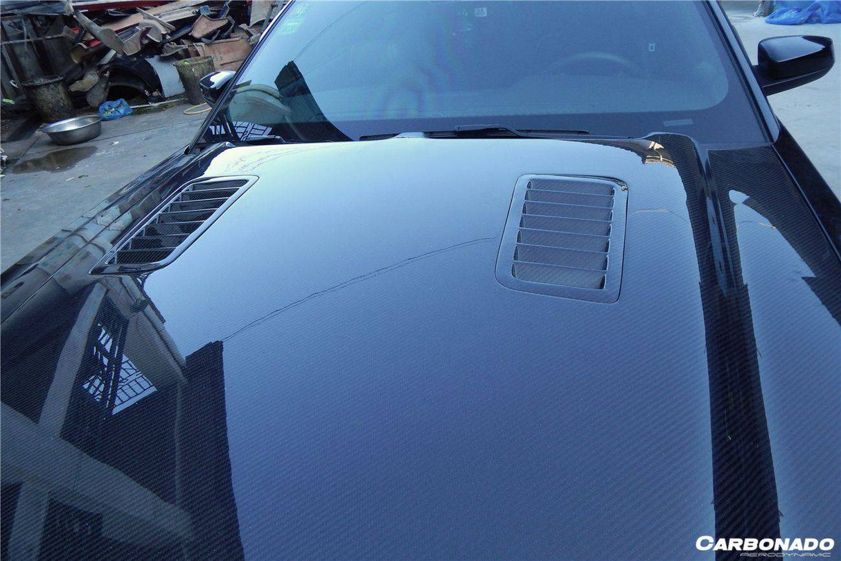 2010-2014 Ford Mustang GT500 Black Momba BC1 Style Hood