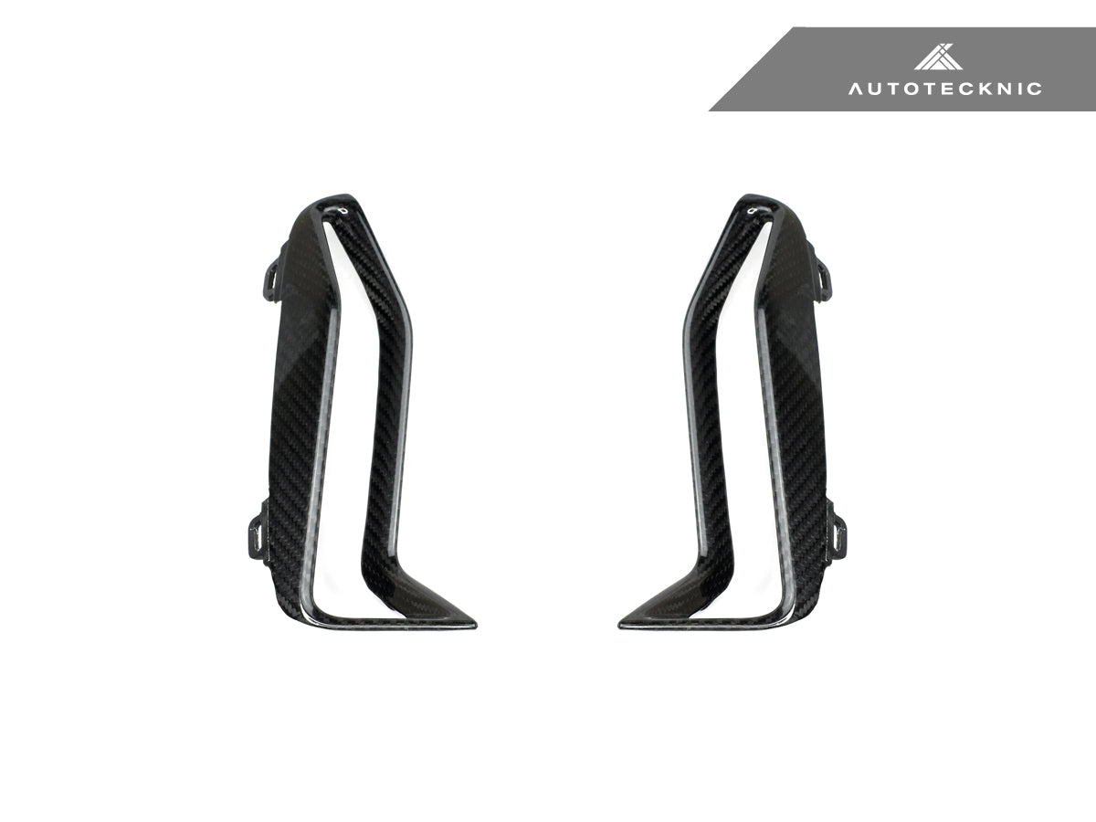AutoTecknic Dry Carbon Front Bumper Grille Trim Set - G20 M340i M-Sport Pre-LCI
