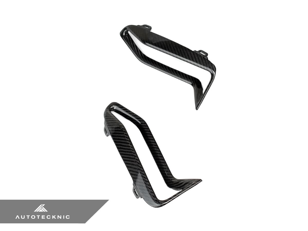 AutoTecknic Dry Carbon Front Bumper Grille Trim Set - G20 M340i M-Sport Pre-LCI