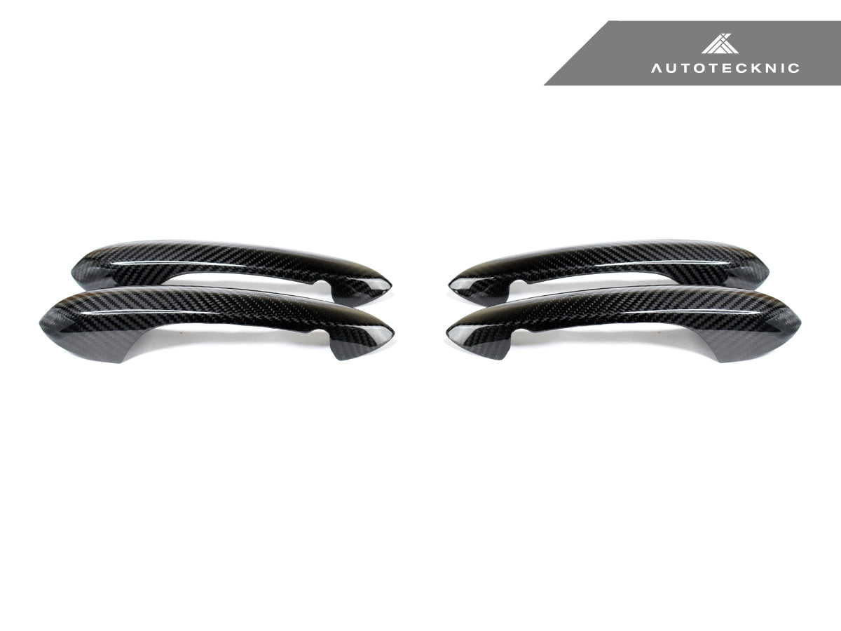 AutoTecknic Dry Carbon Door Handle Trim Set - G16 8-Series Gran Coupe