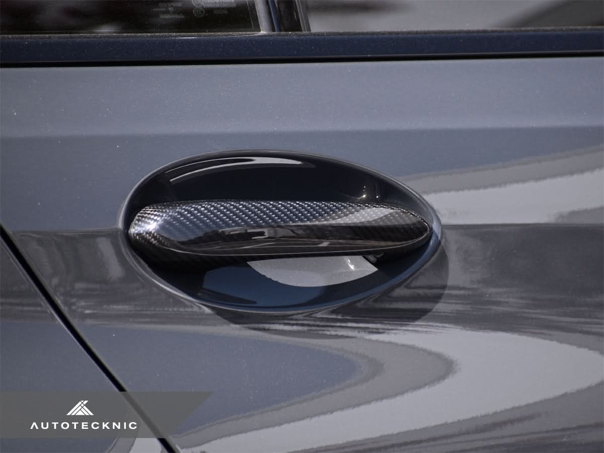 AutoTecknic Dry Carbon Door Handle Trim Set - G16 8-Series Gran Coupe