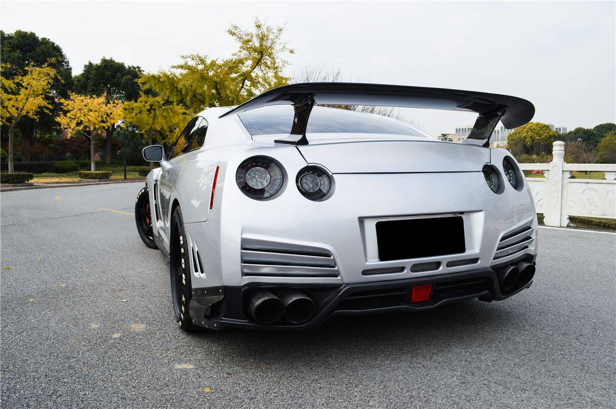 2008-2023 Nissan GTR R35 DBA & EBA VA Style Rear Bumper with Diffuser undertray
