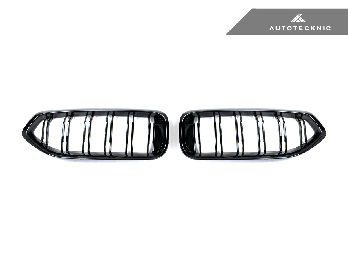 AutoTecknic Dual-Slats Gloss Black Front Grille Set - BMW G29 Z4