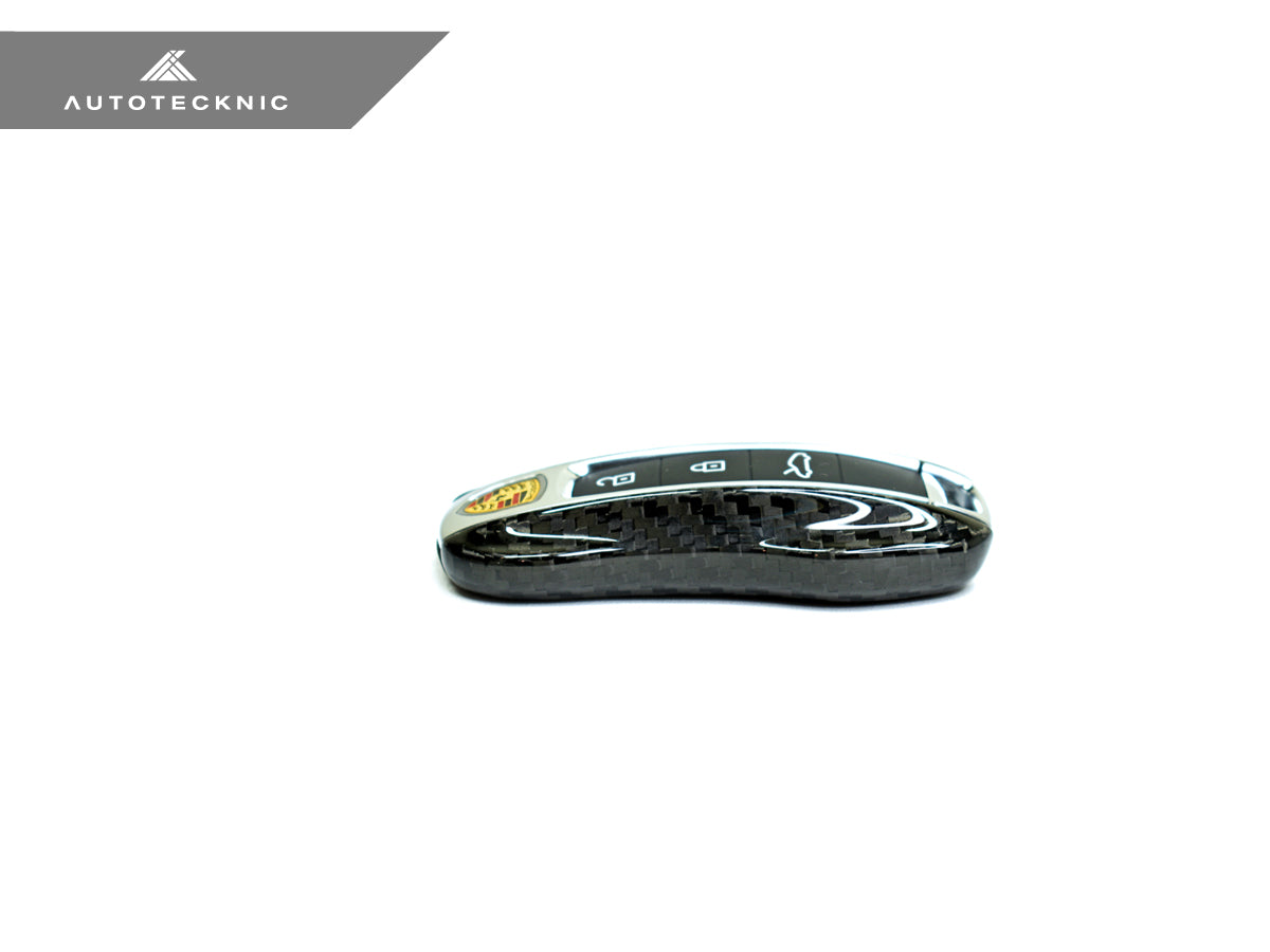 AutoTecknic Dry Carbon Key Remote Trim - Porsche Taycan | Panamera 17-Up | Cayenne 18-Up (G2)