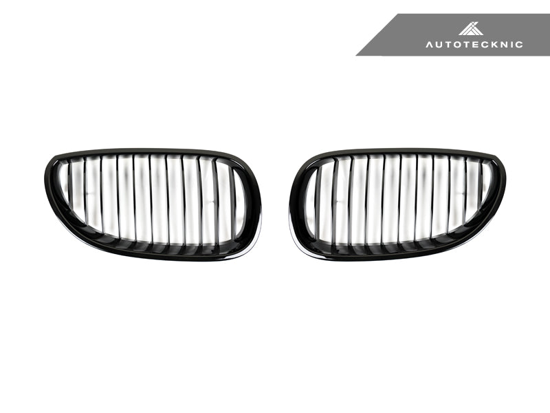 AutoTecknic Gloss Black Front Grille Set - BMW E60 5-Series | M5