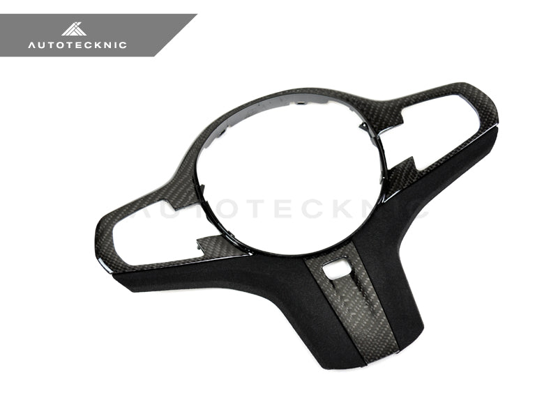 AutoTecknic Carbon Alcantara Steering Wheel Trim - G11/ G12 7-Series