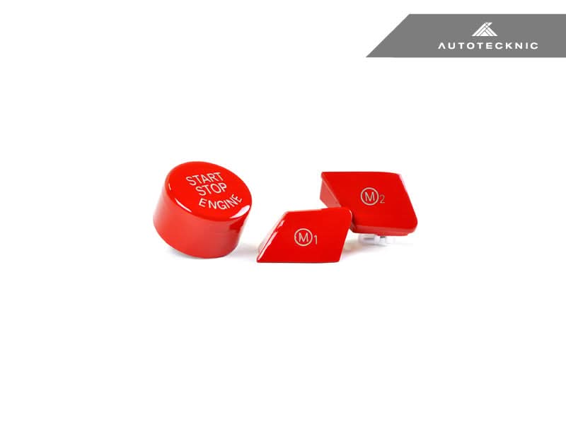 AutoTecknic Bright Red M1/ M2 Button Set - BMW F80 M3 | F82/ F83 M4