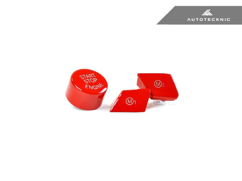 AutoTecknic Bright Red M1/ M2 Button Set - BMW F10 M5 LCI
