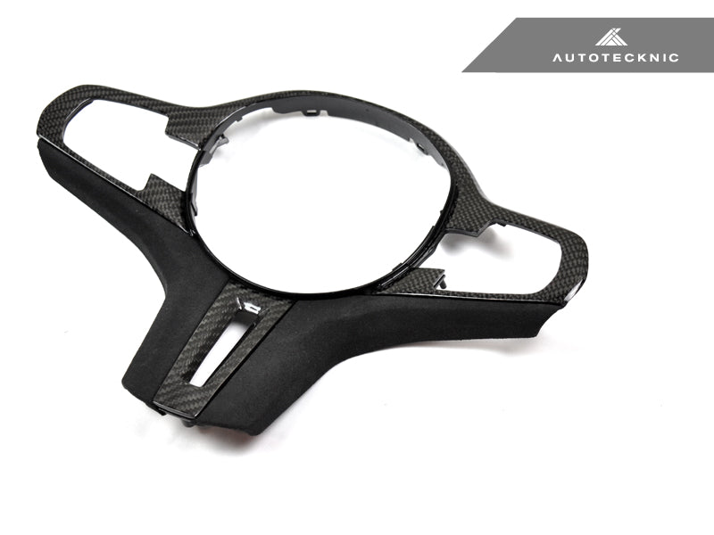 AutoTecknic Carbon Alcantara Steering Wheel Trim - BMW F97 X3M | F98 X4M