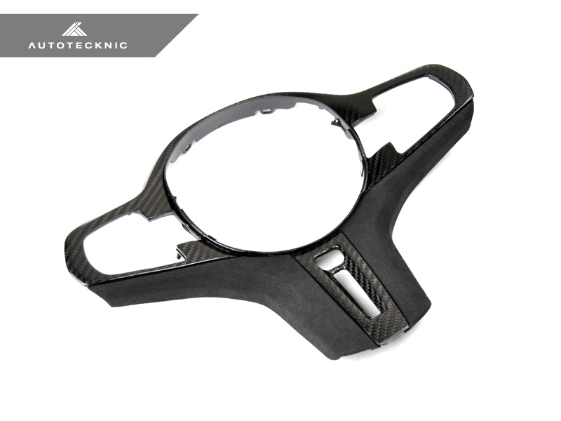 AutoTecknic Carbon Alcantara Steering Wheel Trim - G11/ G12 7-Series