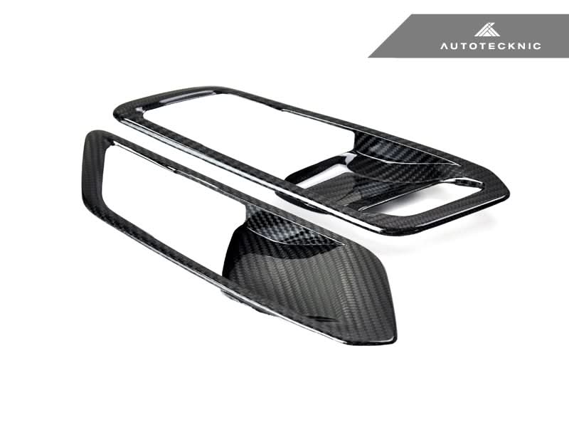 AutoTecknic Dry Carbon Interior Door Handle Trim Set - BMW G80 M3