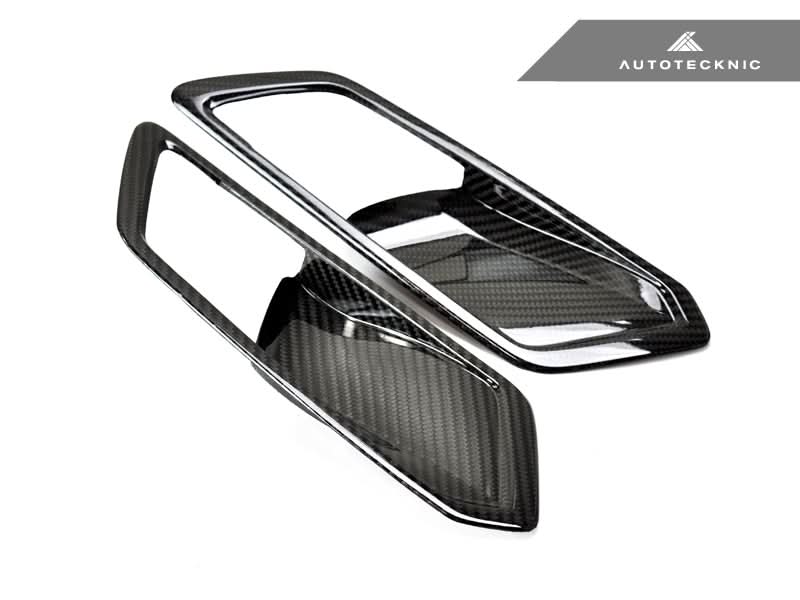 AutoTecknic Dry Carbon Interior Door Handle Trim Set - BMW G80 M3