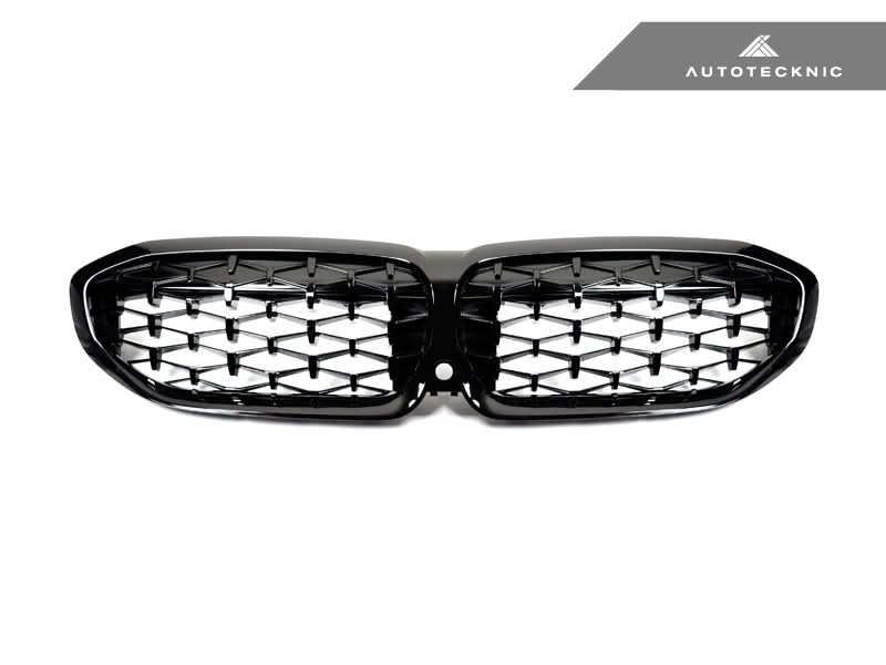 AutoTecknic Gloss Black Front Grille - BMW G20 M340I Pre-LCI