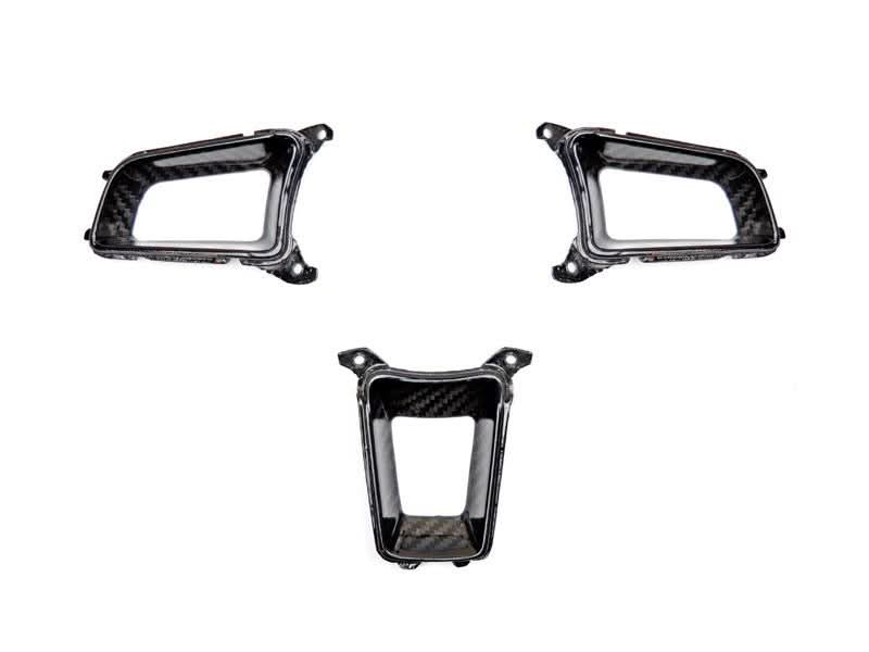 AutoTecknic Dry Carbon Steering Wheel Spoke Trim Set - Porsche 991/ 981/ 718