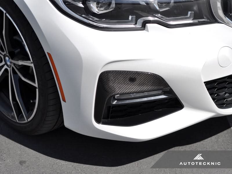 AutoTecknic Dry Carbon Front Bumper Trim - BMW G20 330I M-Sport Pre-LCI