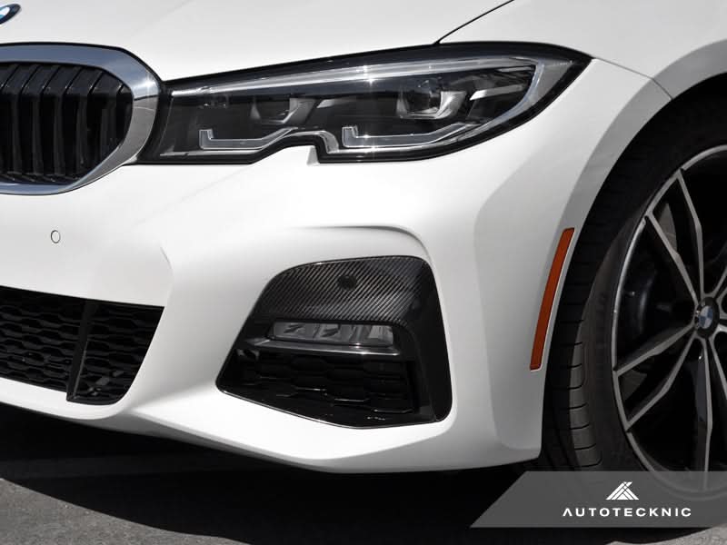 AutoTecknic Dry Carbon Front Bumper Trim - BMW G20 330I M-Sport Pre-LCI