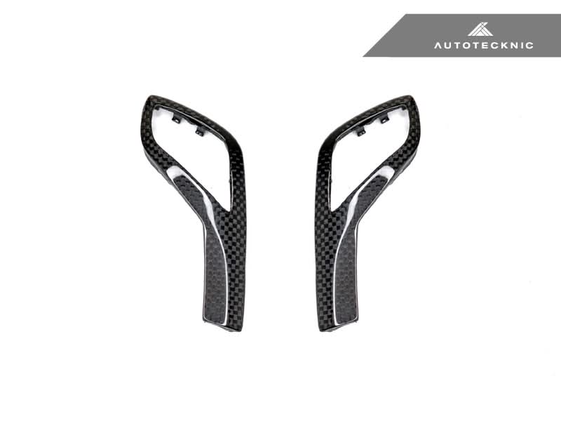 AutoTecknic Carbon Fiber Gear Selector Side Trims - G1X 8-Series