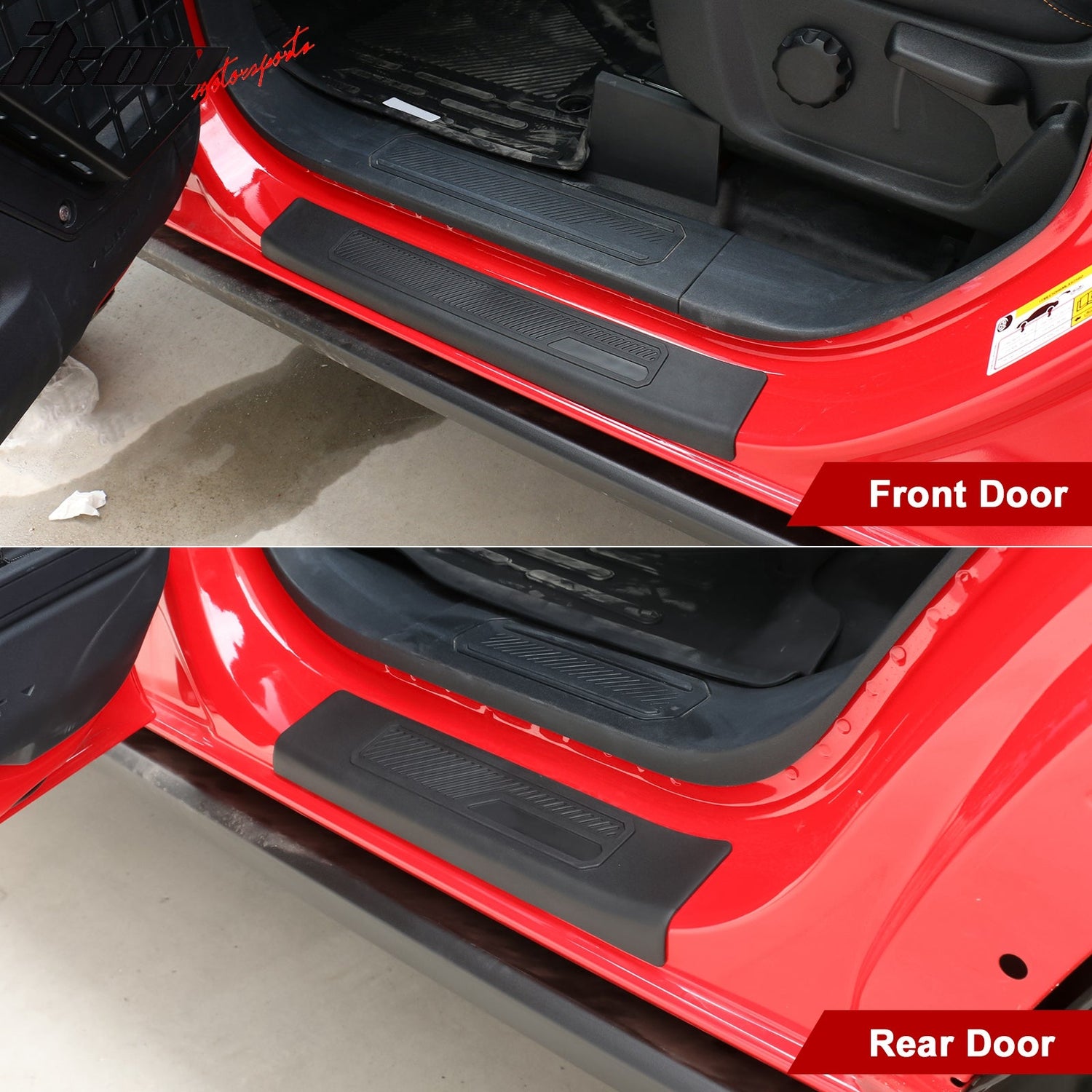 2021-2025 Ford Bronco 4Dr Door Sill Entry Guards Plates Protector 4PCS