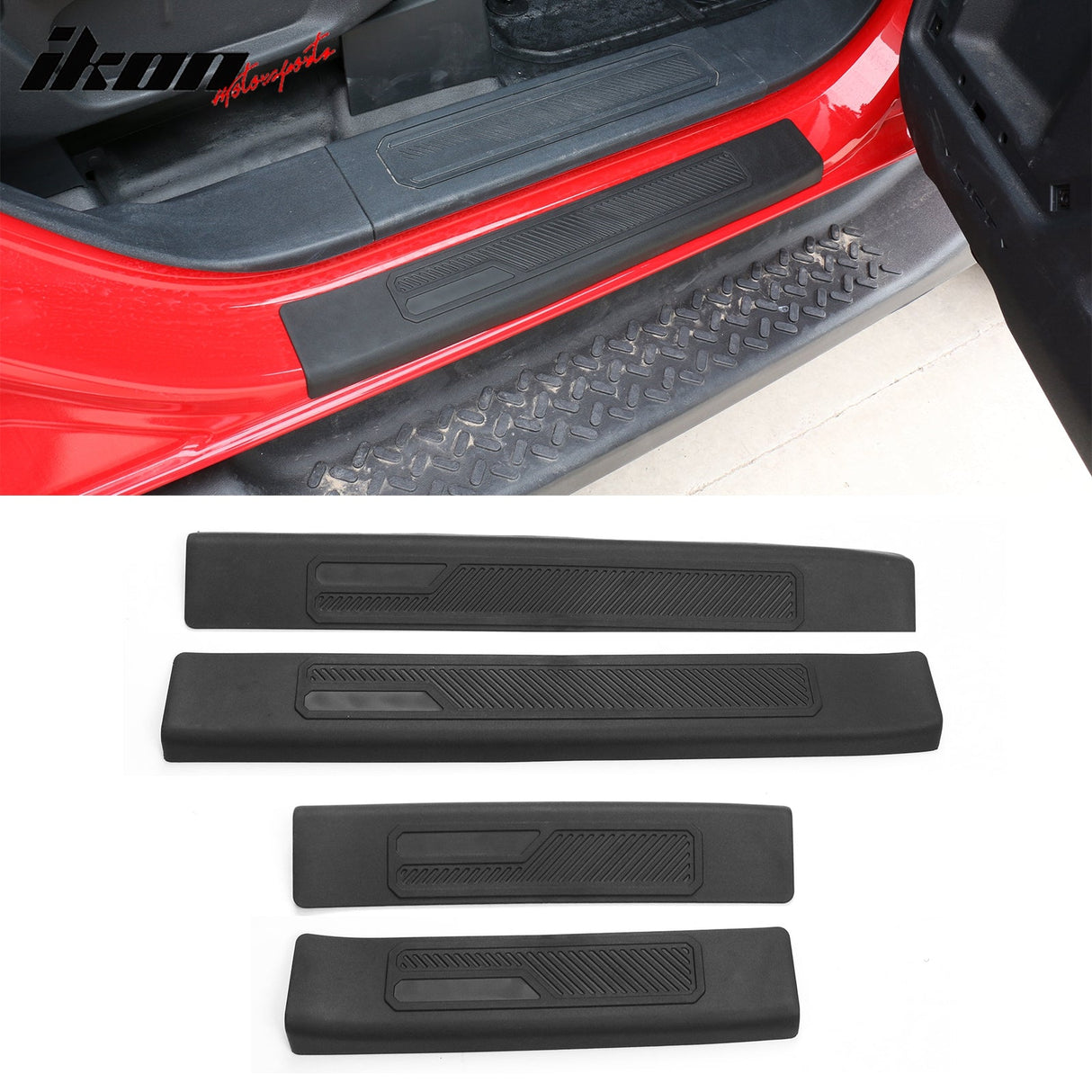 2021-2025 Ford Bronco 4Dr Door Sill Entry Guards Plates Protector 4PCS