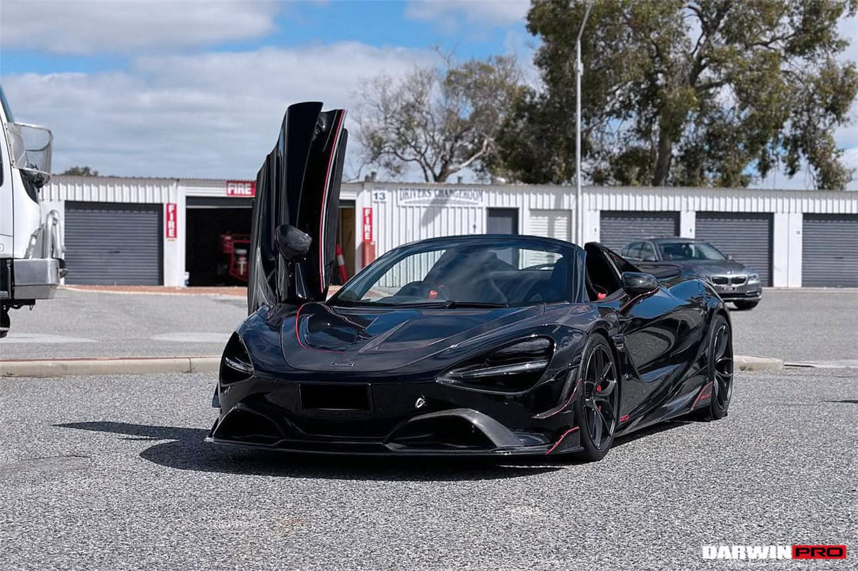 2017-2023 McLaren 720s Se²NWB Style Carbon Fiber Front Bumper Canards