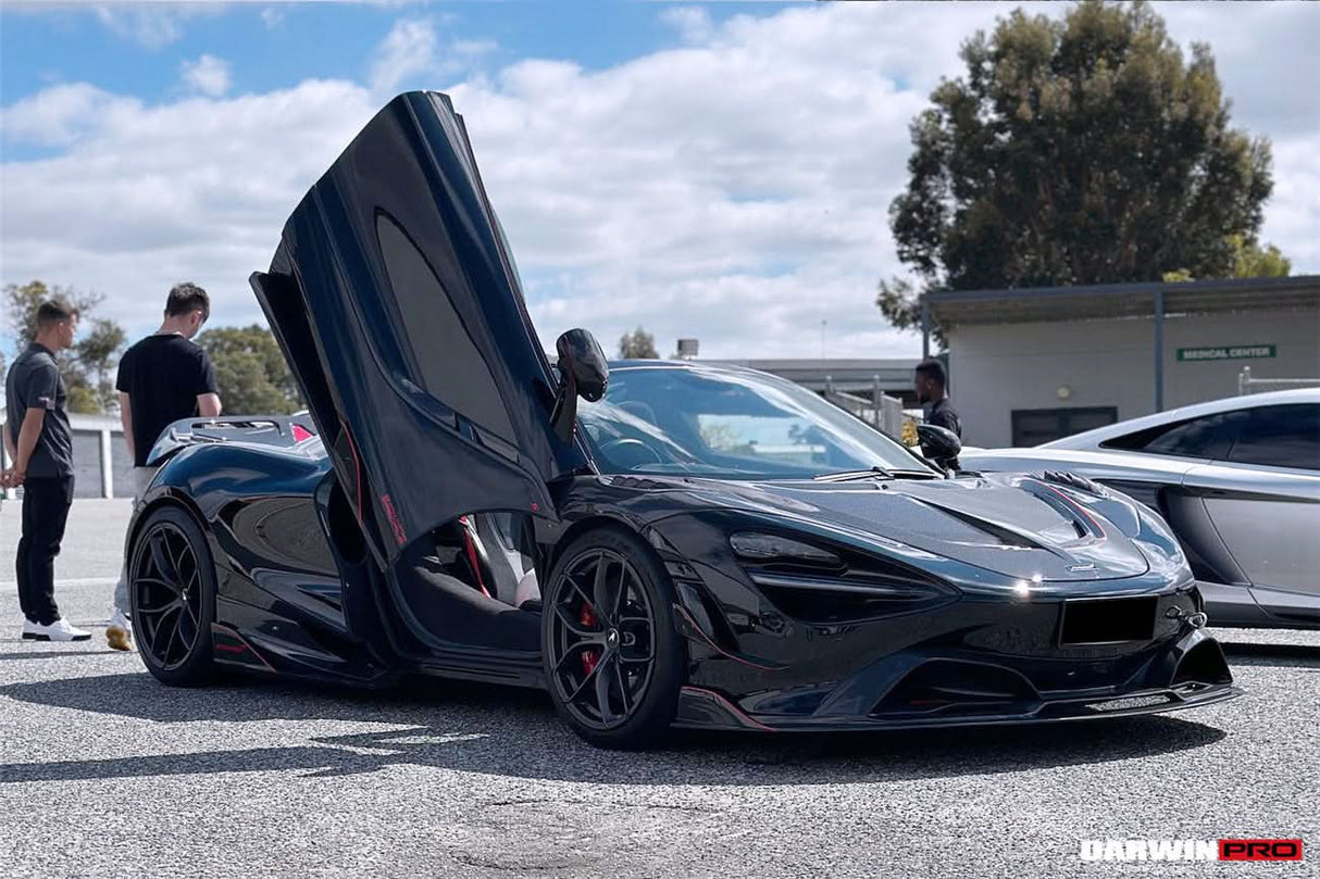 2017-2023 McLaren 720s Se²NWB Style Carbon Fiber Front Bumper Canards