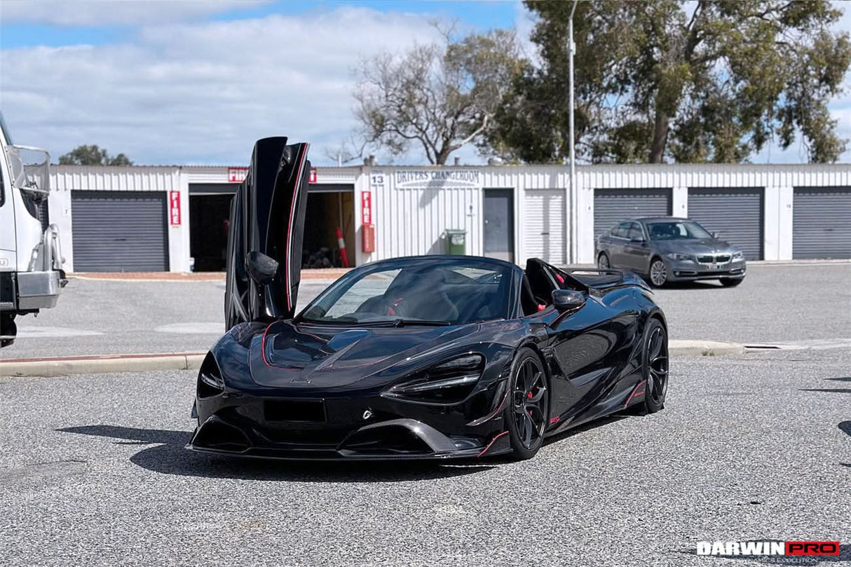 2017-2023 McLaren 720s Se²NWB Style Carbon Fiber Front Bumper Canards