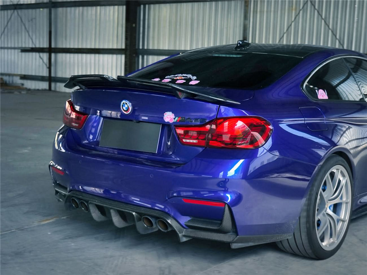 2014-2020 BMW M4 F82 Coupe BKSS Style Carbon Fiber Trunk Spoiler Wing