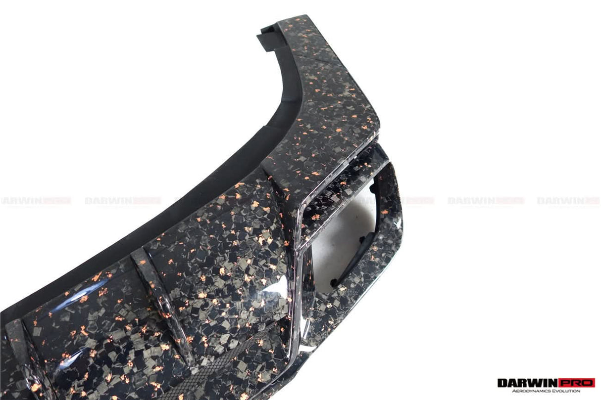 DarwinPRO 2018-2024 Rolls-Royce Cullinan BKSS Style Carbon Fiber Rear Lip Diffuser With Exhaust tips