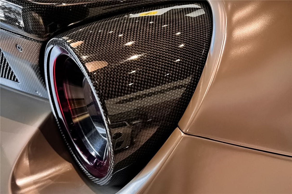2015-2020 Ferrari 488 GTB & Spider BKSS Style Tail Light Covers
