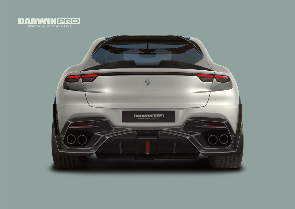 2023-UP Ferrari Purosangue F175 Carbon Fiber Rear Diffuser DarwinPRO iMP Design