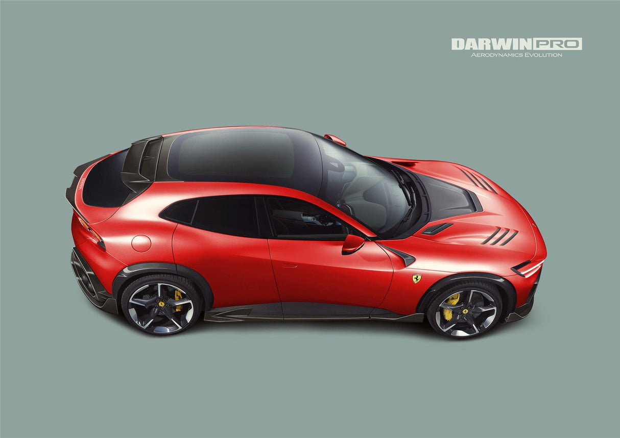 2023-UP Ferrari Purosangue F175 Carbon Fiber Roof Spoiler DarwinPRO iMP Design Ver.2