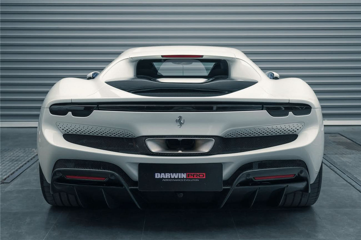 2022-2026 Ferrari 296 GTB & GTS (Type F171) OE Style Carbon Fiber Rear Bumper w/ Diffuser