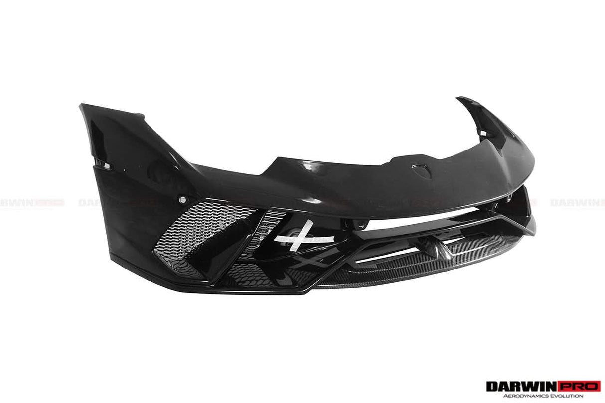 2015-2025 Lamborghini Huracan LP610 & LP580 & EVO & Tecnica BKSS Style Partial Carbon Front Bumper with Lip