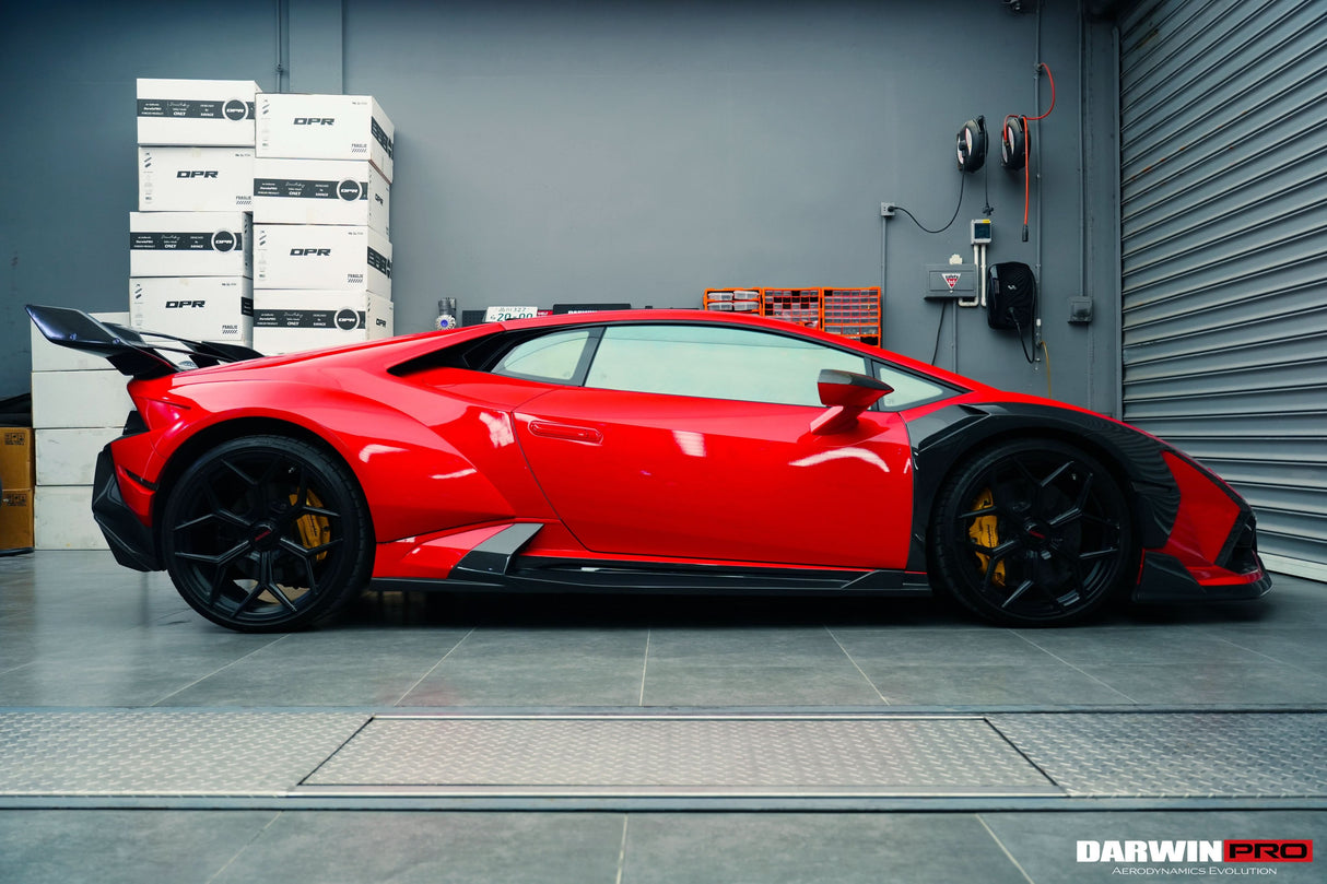 DarwinPRO 2015-2025 Lamborghini Huracan LP610 & LP580 & EVO & STO & Tecnica BKSSII Style Side Skirts