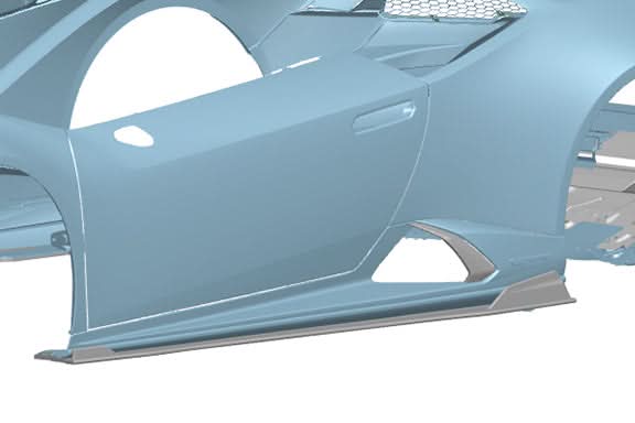 DarwinPRO 2019-2025 Lamborghini Huracan EVO ADV1 Style Autoclave Carbon Side Skirts