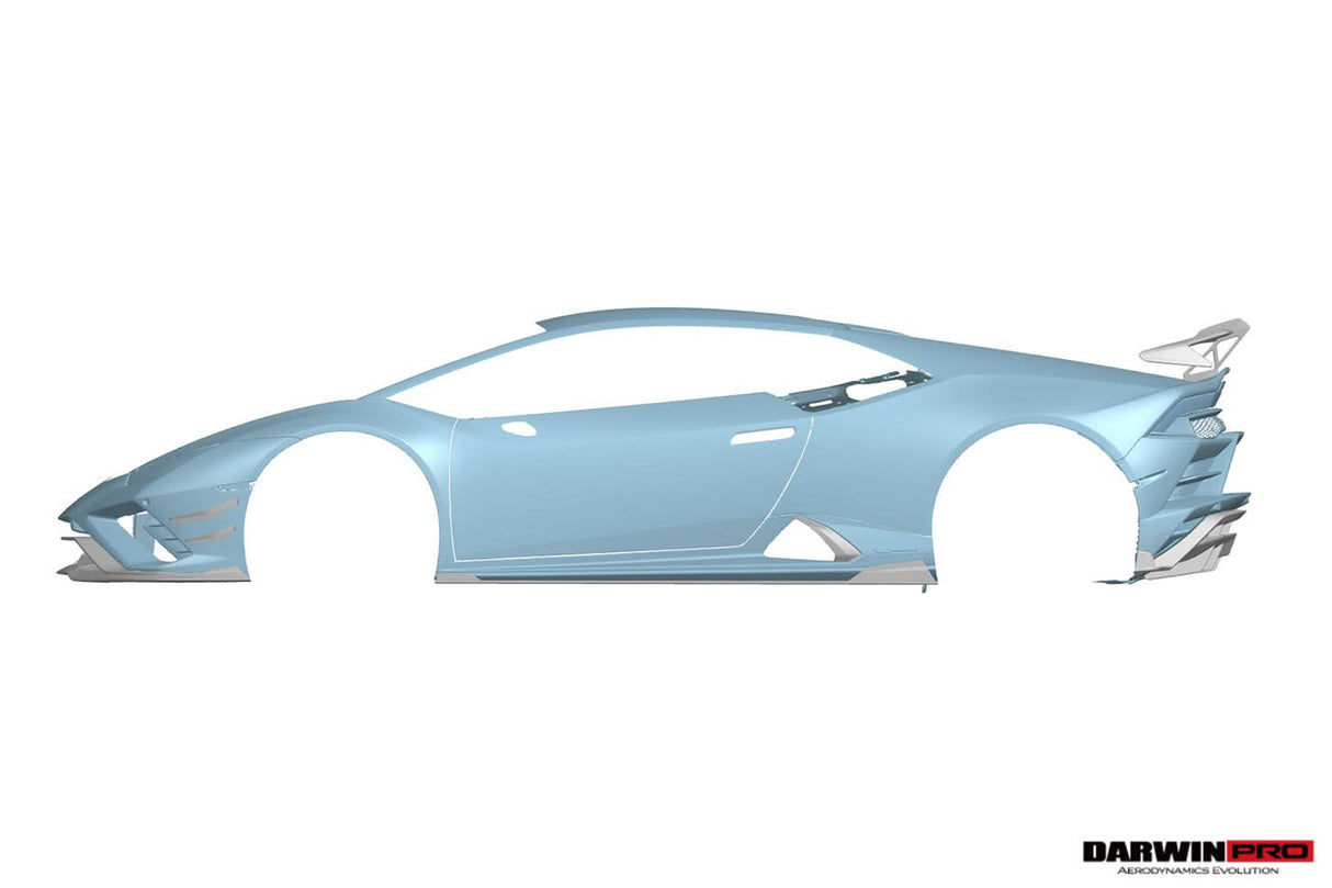 DarwinPRO 2019-2025 Lamborghini Huracan EVO ADV1 Style Autoclave Carbon Side Skirts