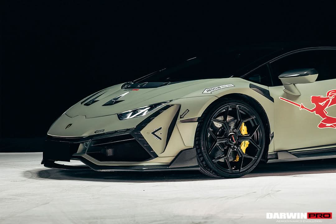DarwinPRO 2015-2025 Lamborghini Huracan LP610 & LP580 & EVO & Tecnica BKSSII Style Front Wide Fender