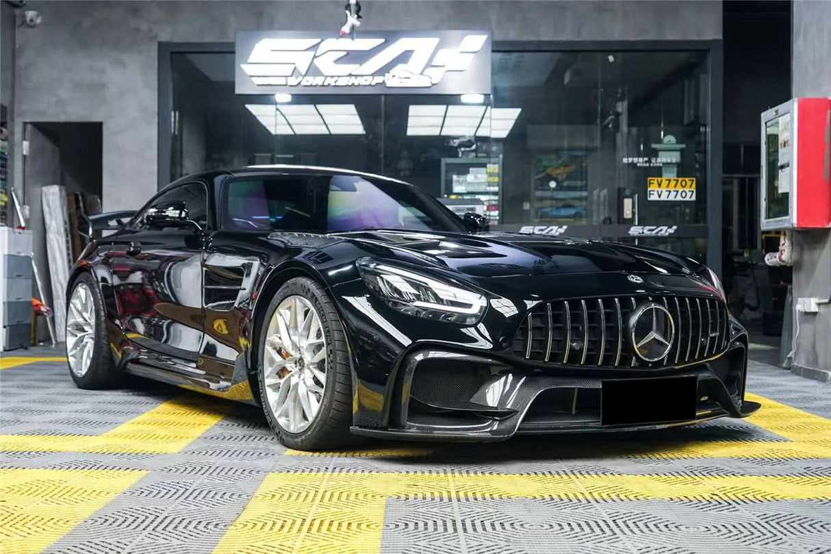 2017-2021 Mercedes Benz AMG GTR ONLY Carbon Fiber Side Skirts DarwinPRO (iMP Design)