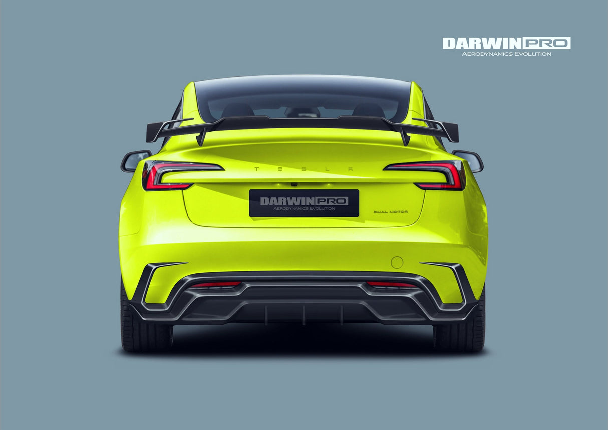 2024-2026 Tesla Model 3 Highland RWD AWD PERFORMANCE Carbon Fiber IMP Design Rear Diffuser