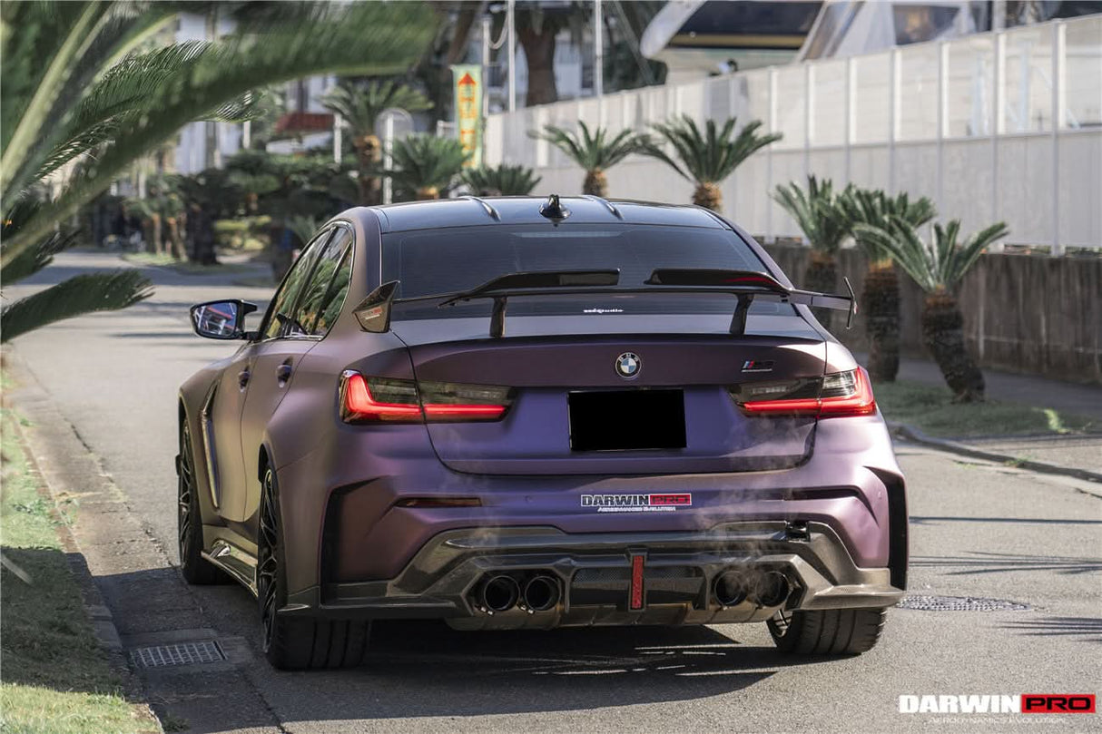 2021-UP BMW M3 G80 BKSSII Style Rear Bumper With Exhaust Tips