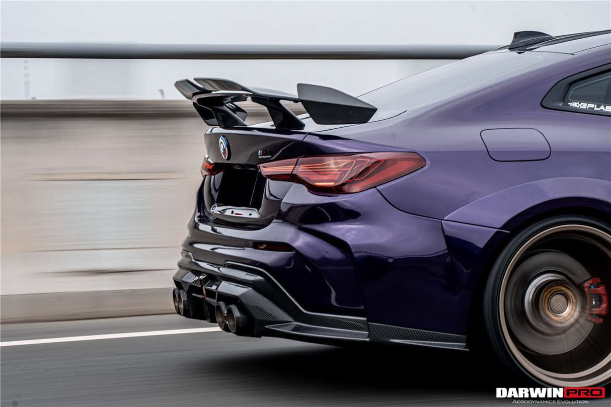 2021-UP BMW M4 G82 G83 BKSSII Style Rear Bumper with LED Light
