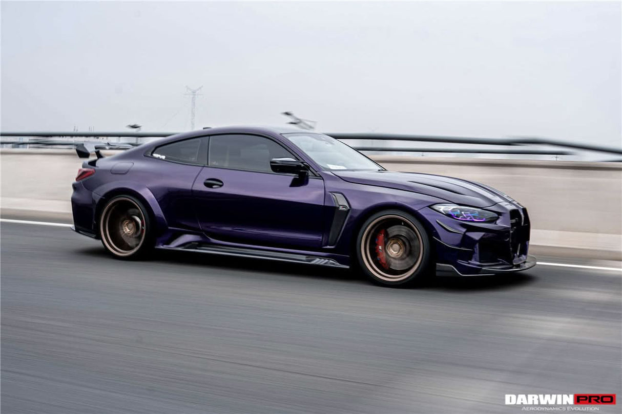 DarwinPRO 2021-UP BMW M4 G82 G83 BKSSII Style Front Bumper and Front Fender and Side Skirts