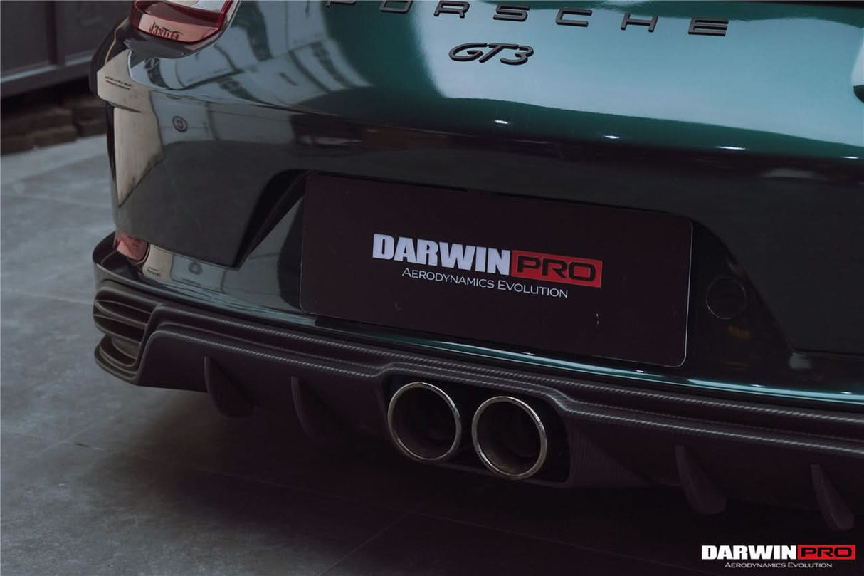 DarwinPRO 2017-2019 Porsche 911 991.2 GT3 Only BKSS Style Carbon Fiber Rear Lip Diffuser