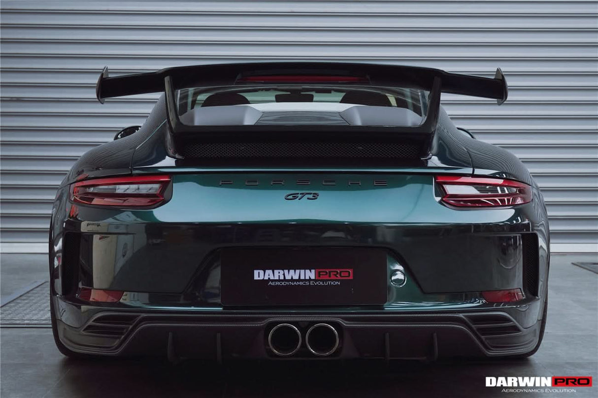 DarwinPRO 2017-2019 Porsche 911 991.2 GT3 Only BKSS Style Carbon Fiber Rear Lip Diffuser