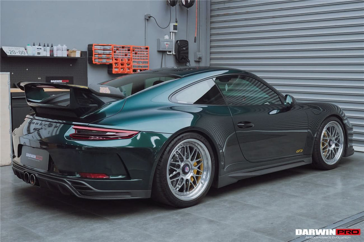 DarwinPRO 2017-2019 Porsche 911 991.2 GT3 Only BKSS Style Carbon Fiber Rear Lip Diffuser