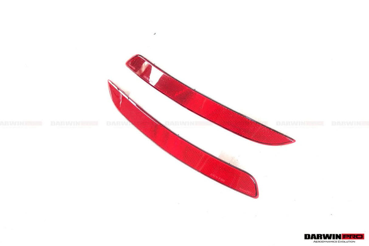 DarwinPRO 2019-2024 Porsche 911 992 Carrera & S & 4 & 4S & Targa & Cabriolet GT3 Style Rear Bumper Red Reflector Panels